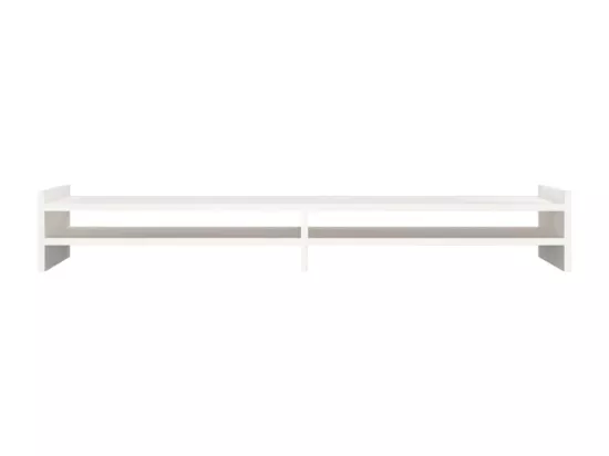 Support de moniteur Blanc 100x27x15 cm Bois de pin solide