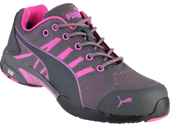 Baskets de sécurité femme Celerity Knit S1 HRO SRC Puma roses