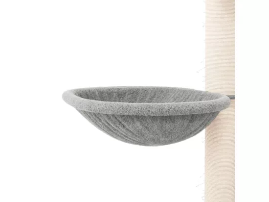 Arbre à chat avec griffoirs en sisal Gris clair 94 cm
