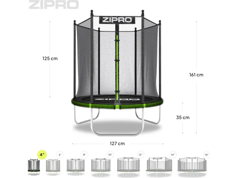 Jump Pro OUT med udvendigt net 4FT 127cm