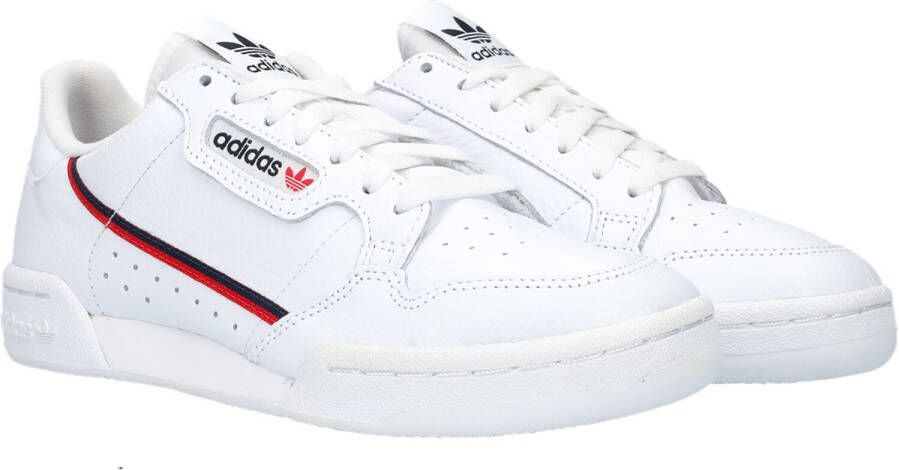 Adidas Originals Continental 80 J Sneaker Basketball Schoenen ftwr white scarlet collegiate navy maat: 36 2 3 beschikbare maaten:36 2 3