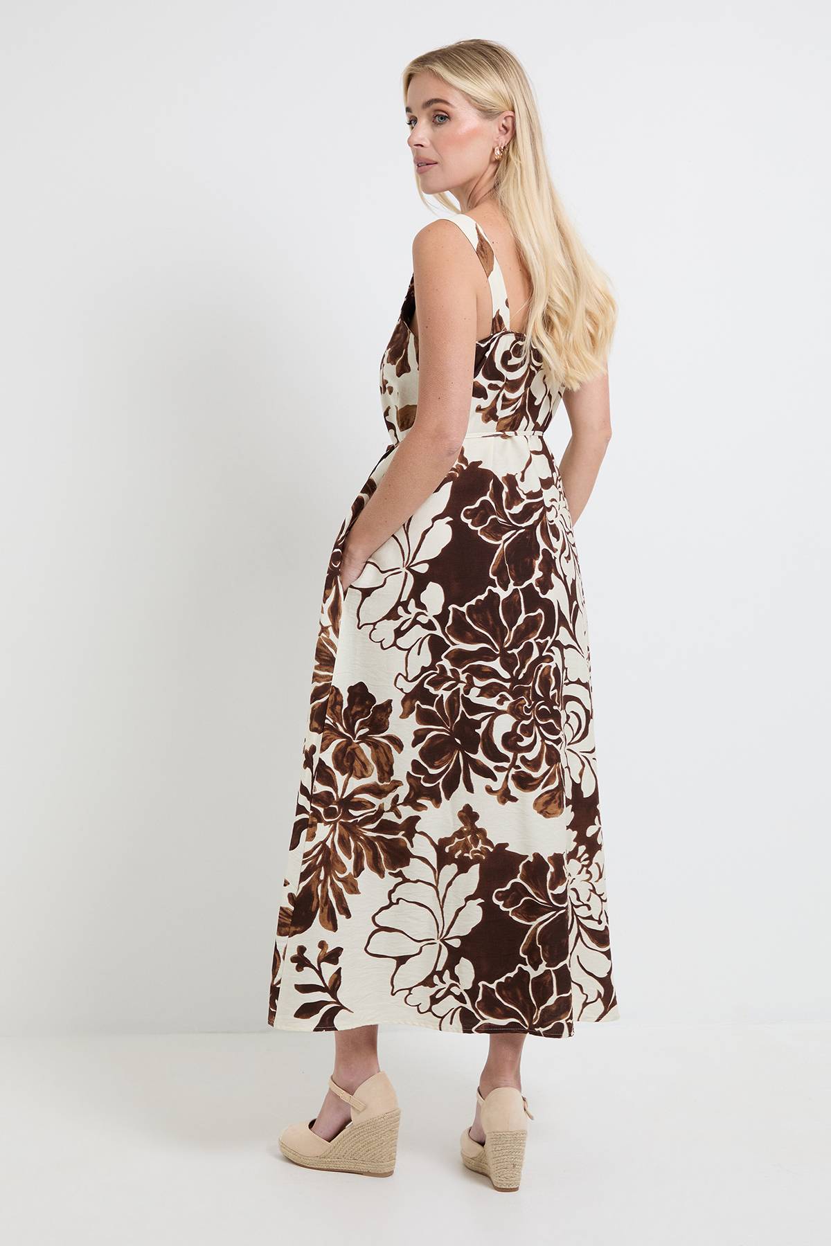 Wallis Robe Maxi Florale D'été Petite