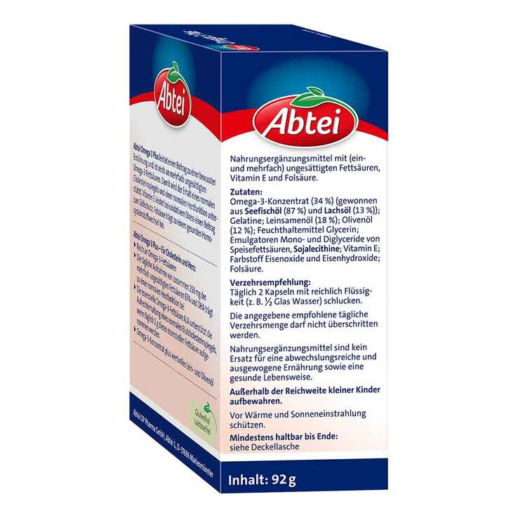 Abtei Omega-3 Plus Kapseln , 60 St