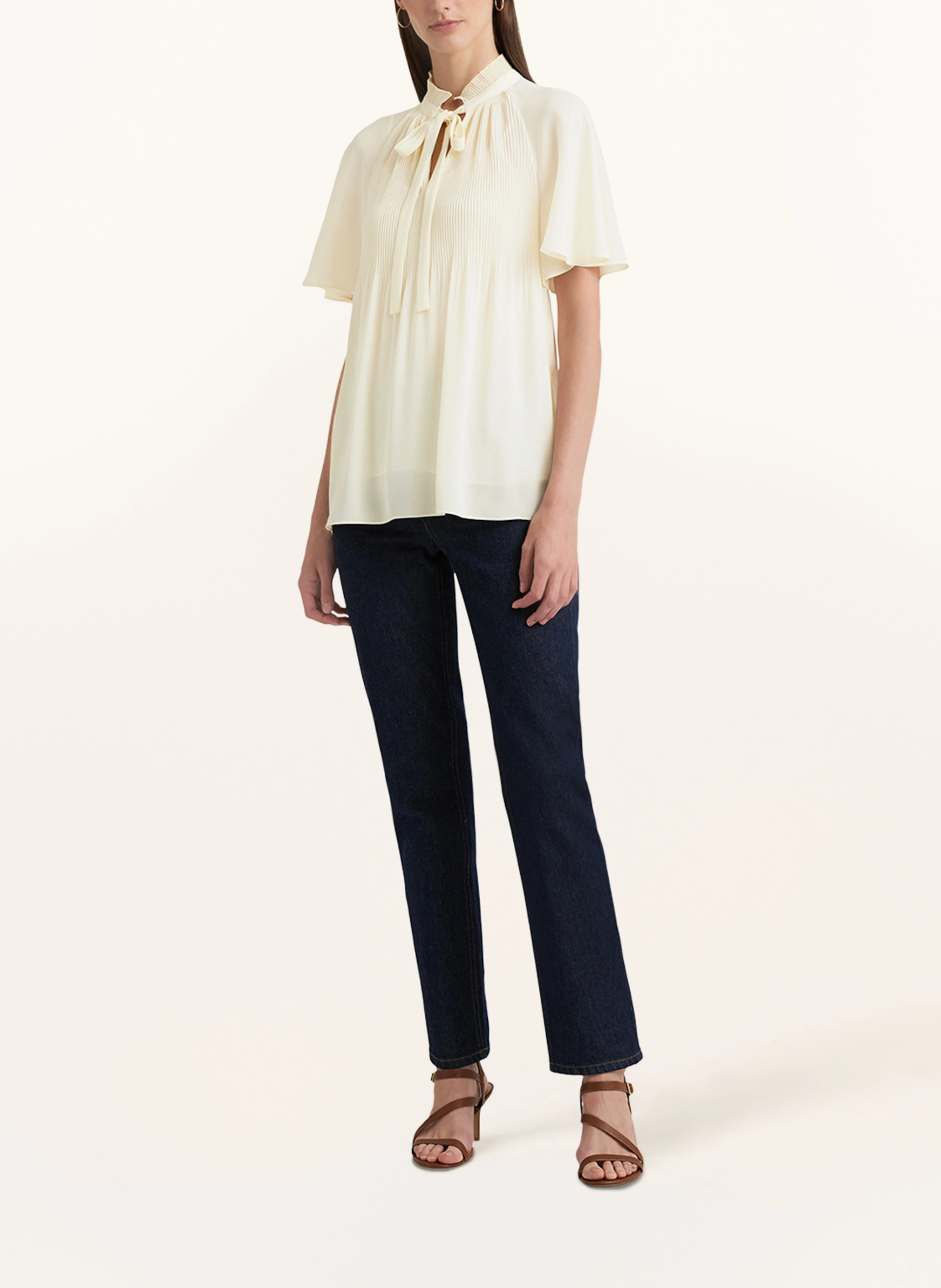 LAUREN RALPH LAUREN Blusenshirt mit Plissees