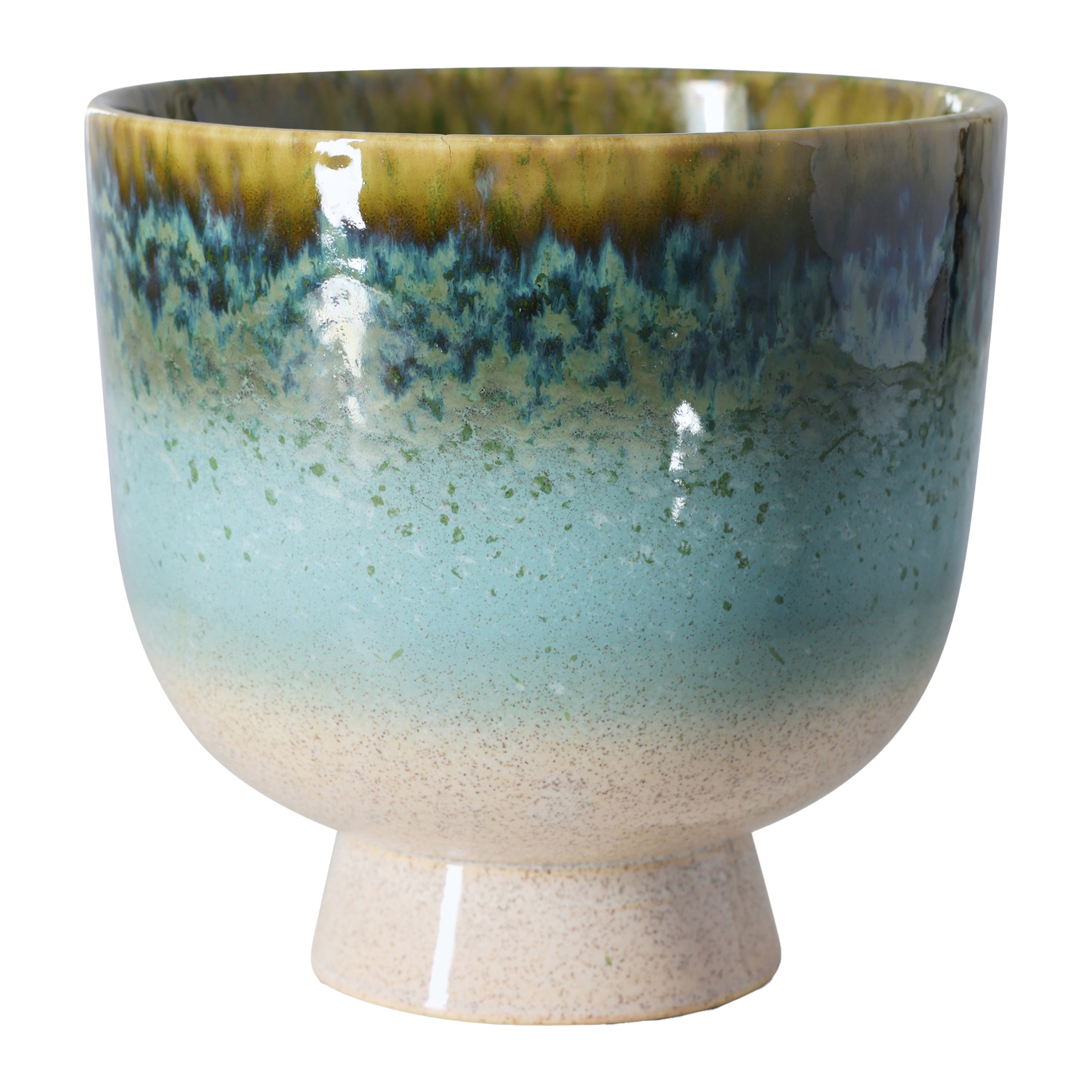 HKliving 70's Retro Bloempot  - Ã 20,5 cm  - Lagoon