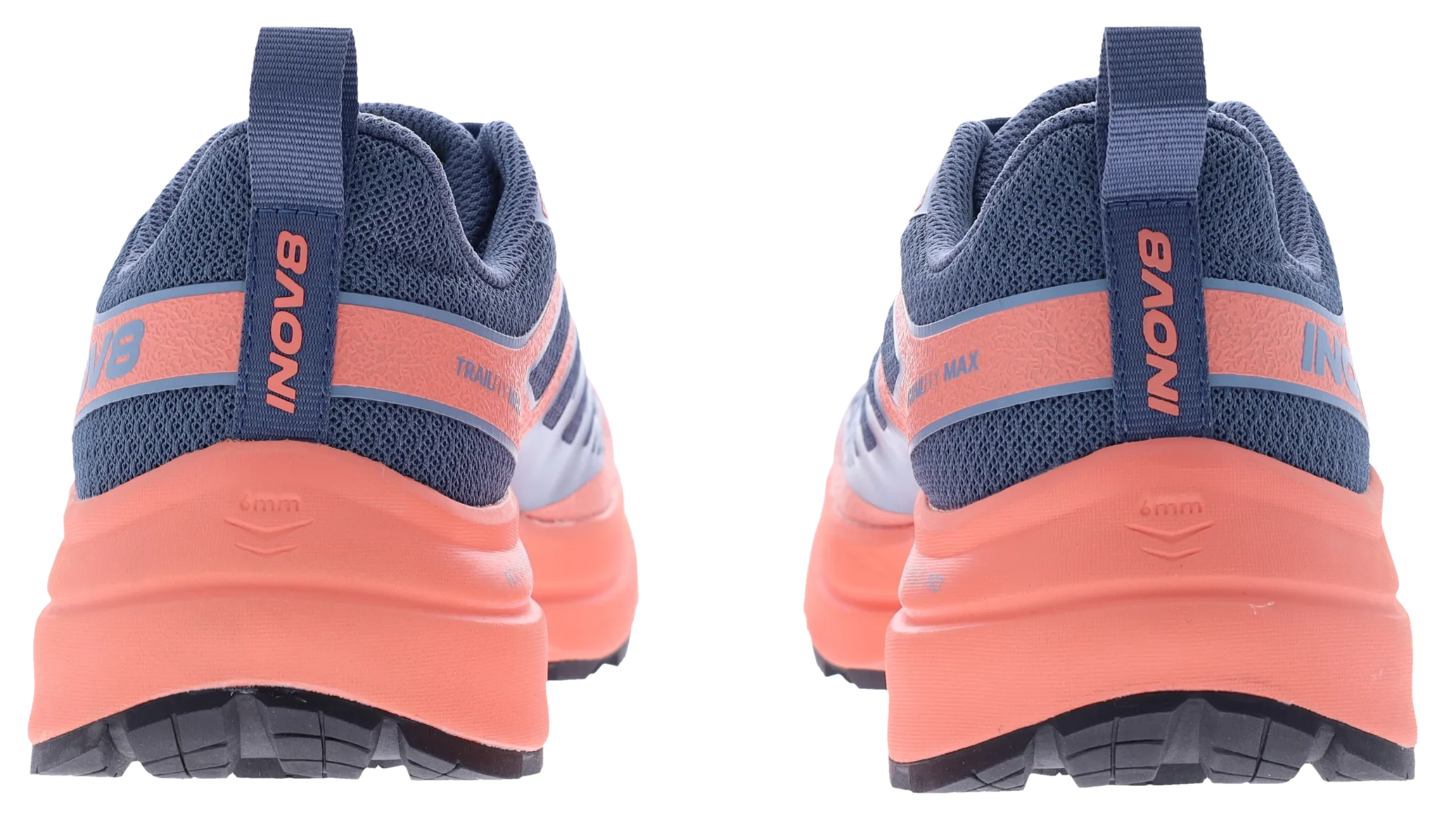 inov-8 Women's Trailfly Max Blue Grey/Coral/Light Grey