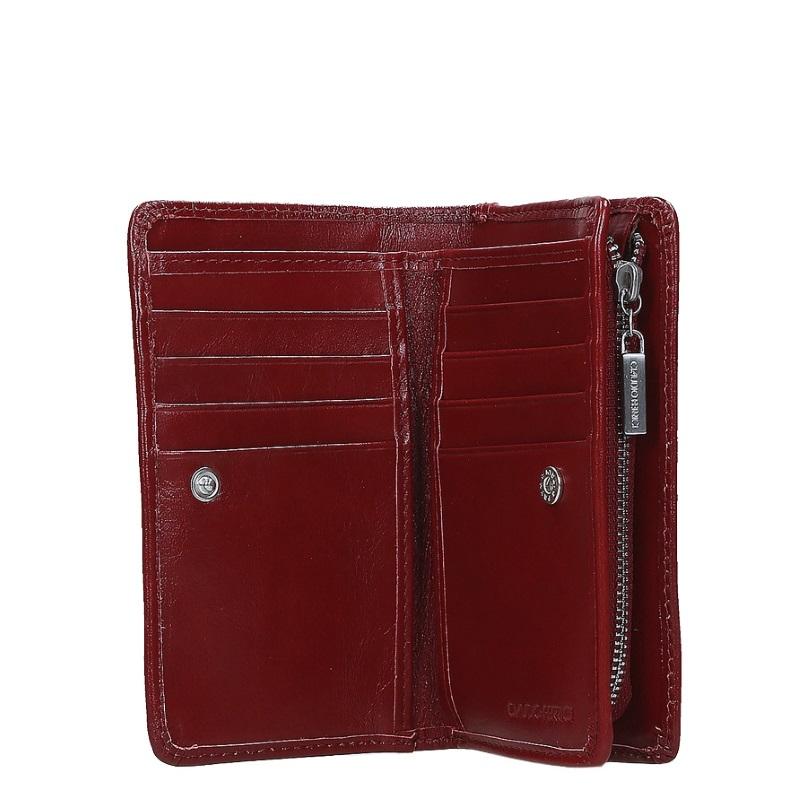 Claudio Ferrici Classico Zipwallet Red