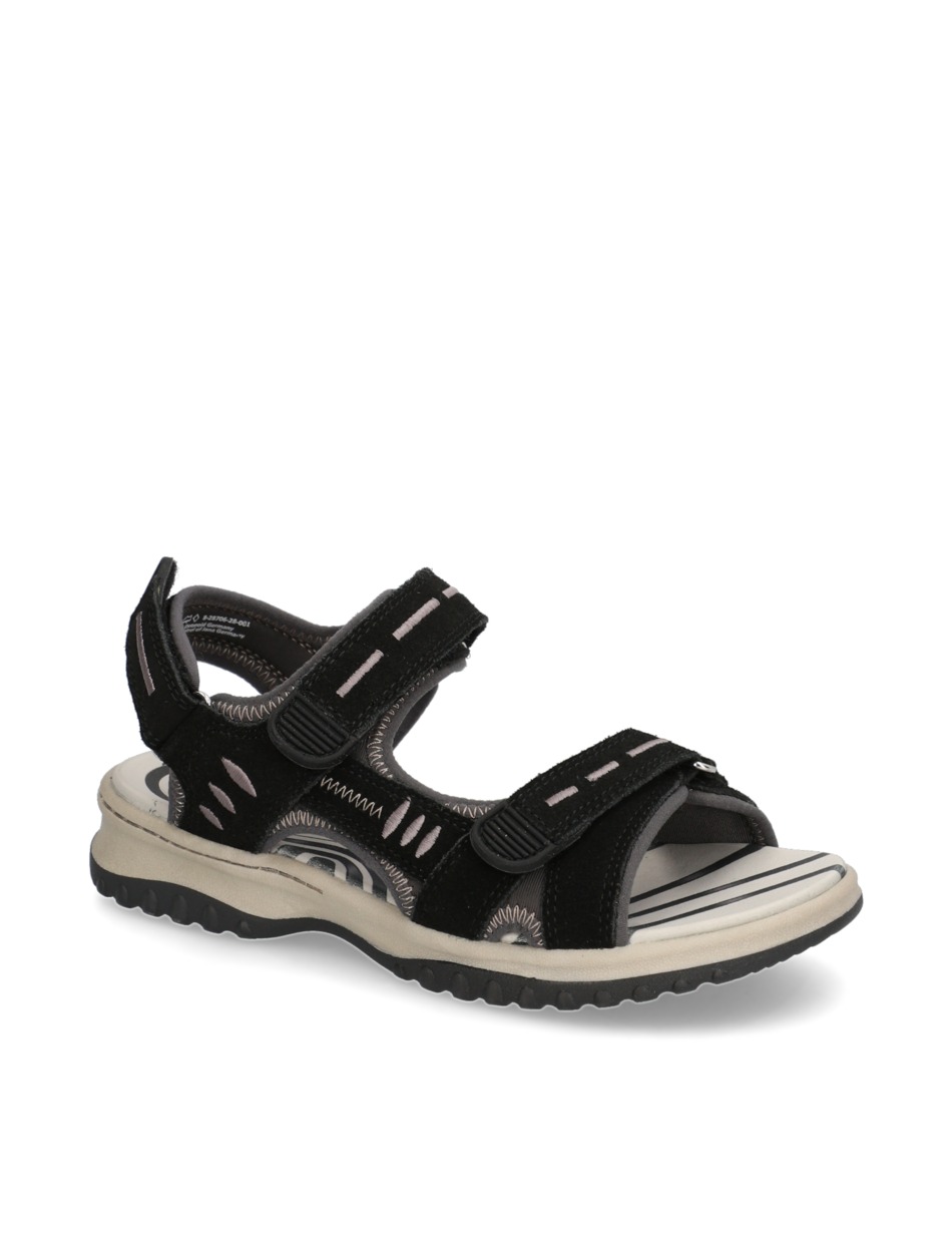 Veloursleder Sandale