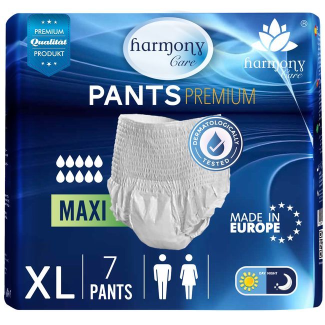 Harmony Care® MAXI saugstarke Windeln für Erwachsene - Inkontinenz-Pants für Männer und Frauen