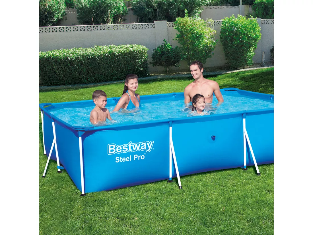 Piscine Hors-Sol Tubulaire pour Enfants Bestway Deluxe Splash Frame Pool 300x201x66 cm
