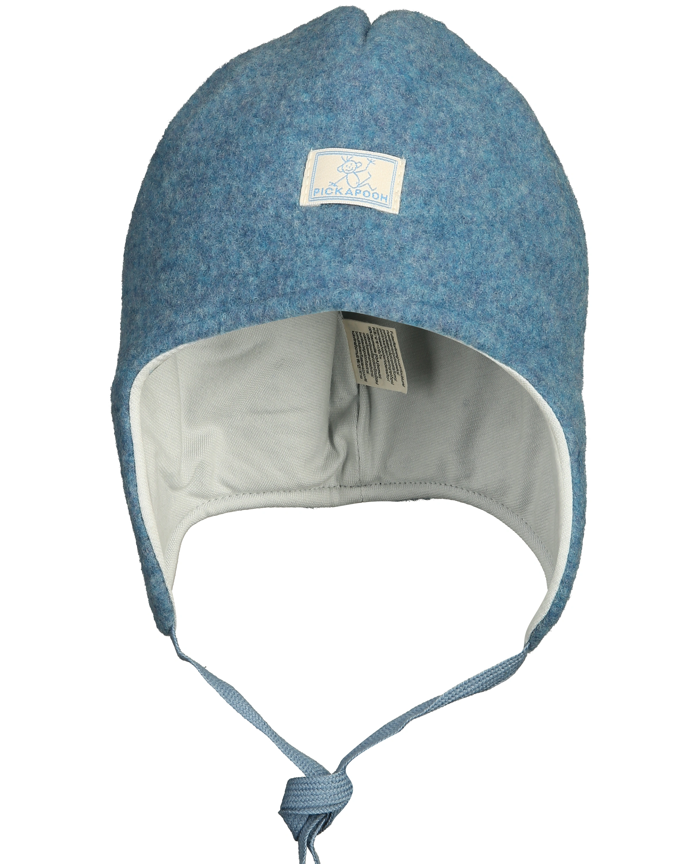 Wollfleece-Mütze JACK gefüttert in jeansblau