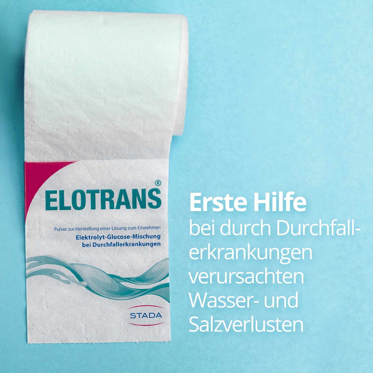 Elotrans® Elektrolyt- und Flüssigkeitszufuhr bei Durchfallbedingten Salz- und Wasserverlusten