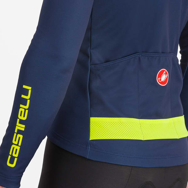 Maillot vélo CASTELLI PURO 3 JERSEY FZ BELGIAN BLUE/YELLOW FLUO REFLEX