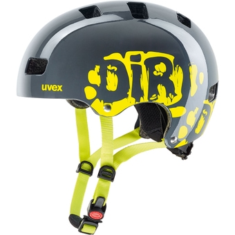 Uvex Kid 3 Helm Dirtbike Gray/Lime Kinder