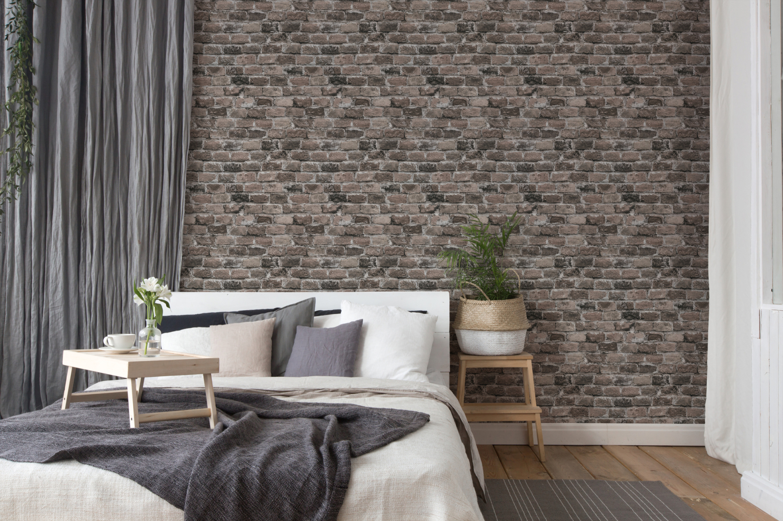 A.S. Creation Vliestapete BRICKS & STONES - grau-braun - Steinoptik - 10 Meter