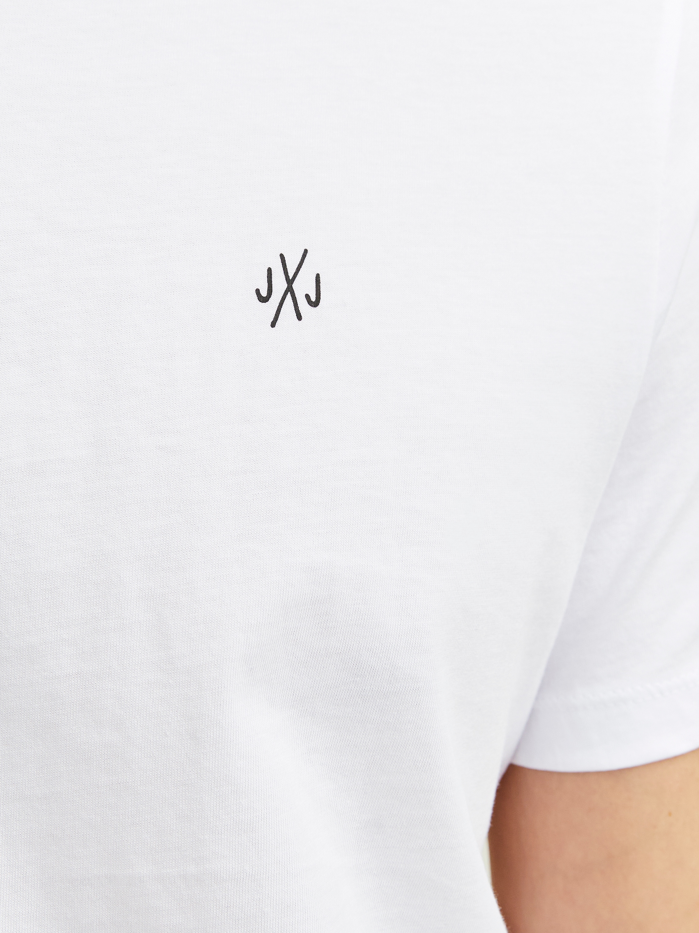 Jack & Jones Rundhalsshirt »JORJXJ im 5er Pack mit Rundhals und angenehmem Tragegefühl«, 5 Stk. unifarben, modisch, regular fit, Baumwolle, Rundhals
