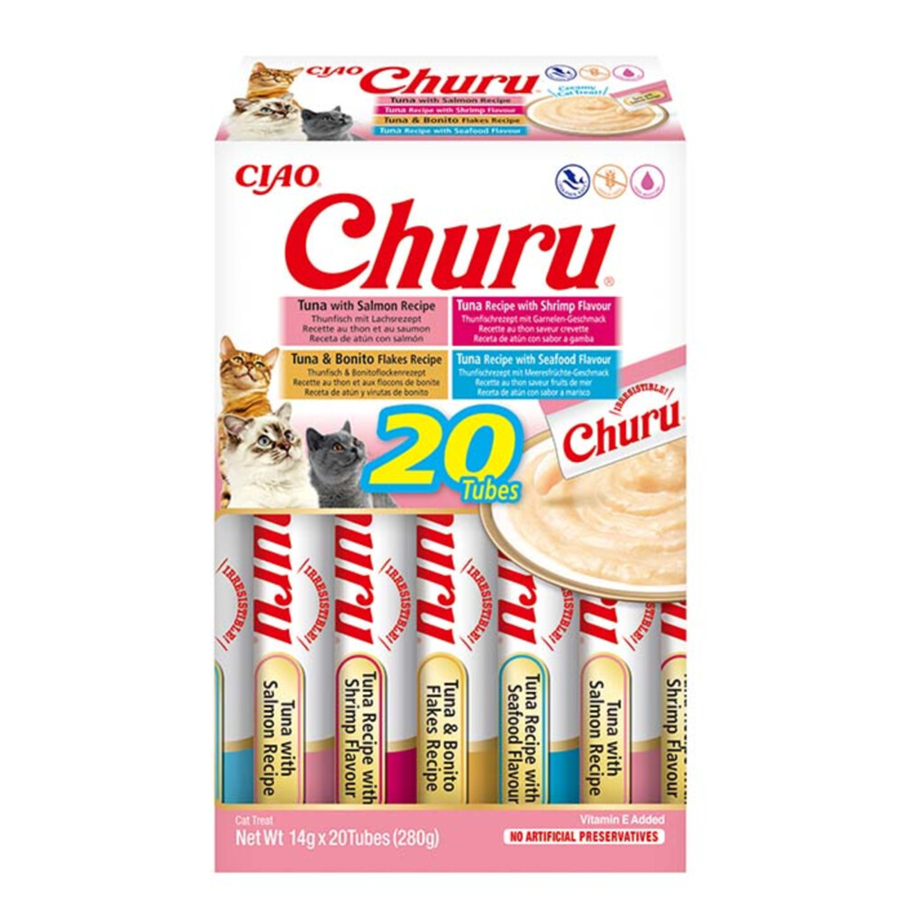 Ciao Churu Kat Vis & Schaaldieren 20 stuks280 gr