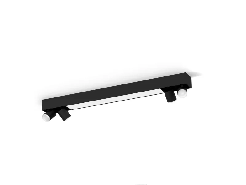 Philips Hue White and Color Ambiance Centris - Loftsspotlys - LED-lyspære/LED - total: 56.8 W - 16 millioner farver - 2000-6500 K - sort