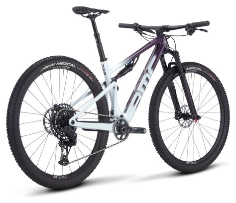 VTT Tout-Suspendu BMC Fourstroke One Sram GX Eagle AXS 12V 29'' Violet Deep Blanc