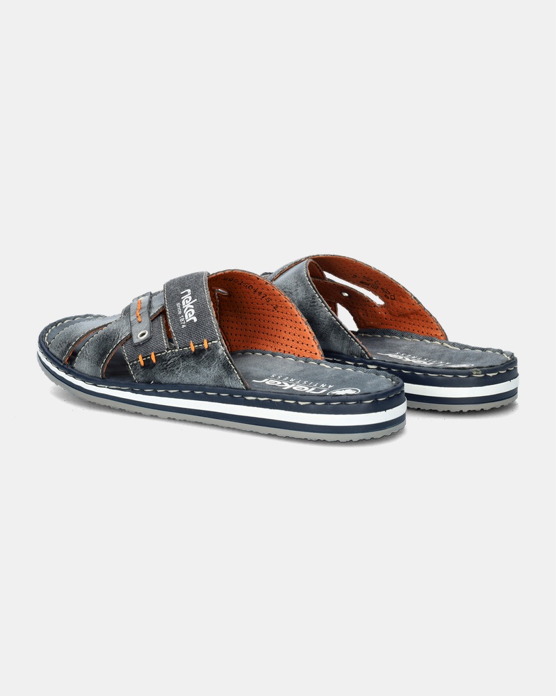 Rieker Slippers  - blauw