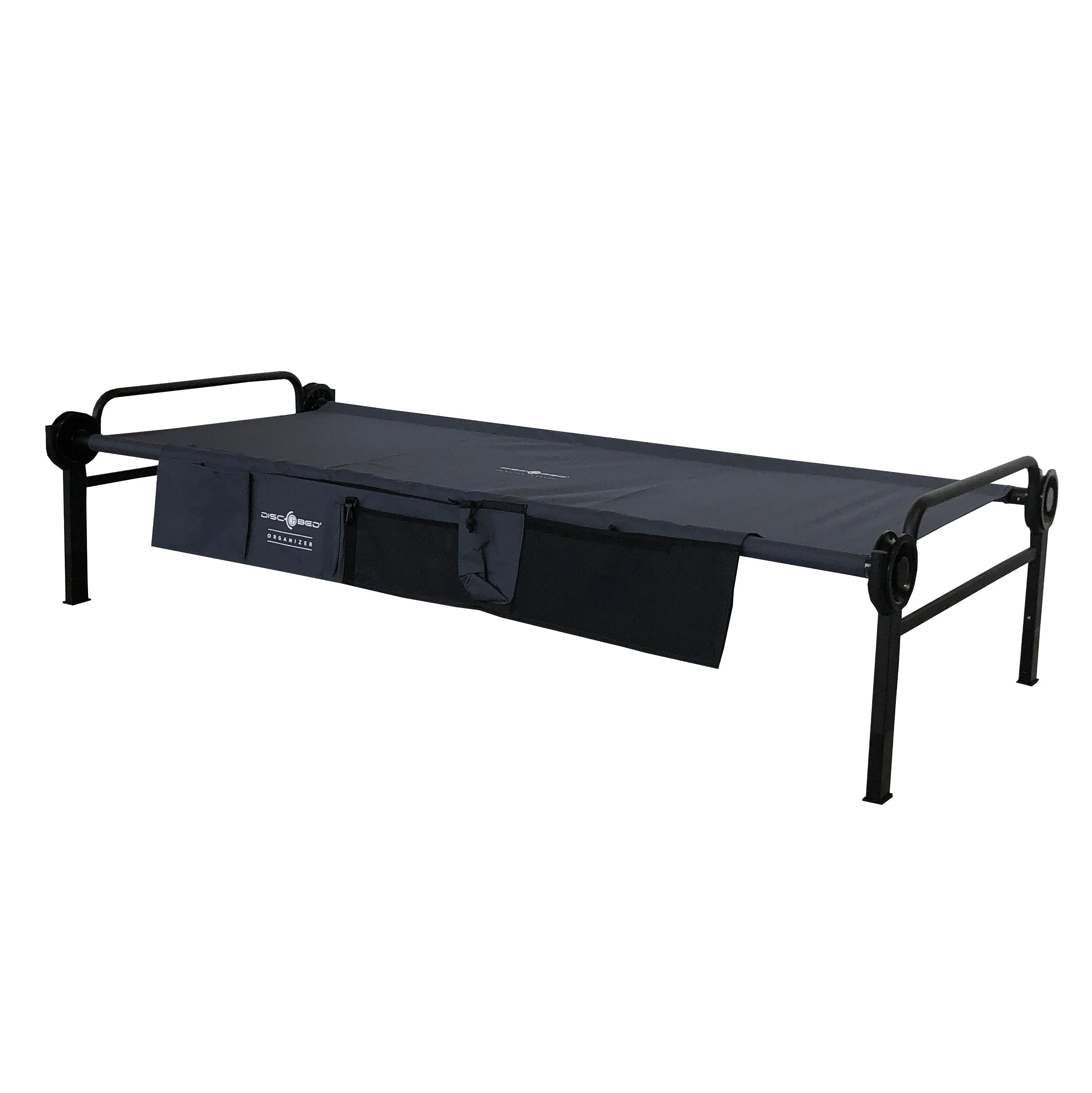 Disc-O-Bed -  Disc-O-Bed Feldbett XLT Single Edition mit Seitentasche anthrazi