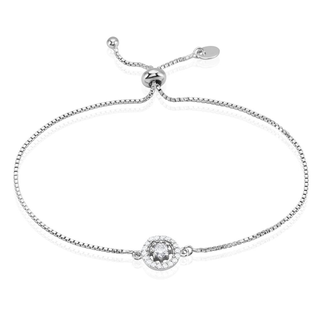 Bracelet Argent Blanc Angerona Oxydes De Zirconium