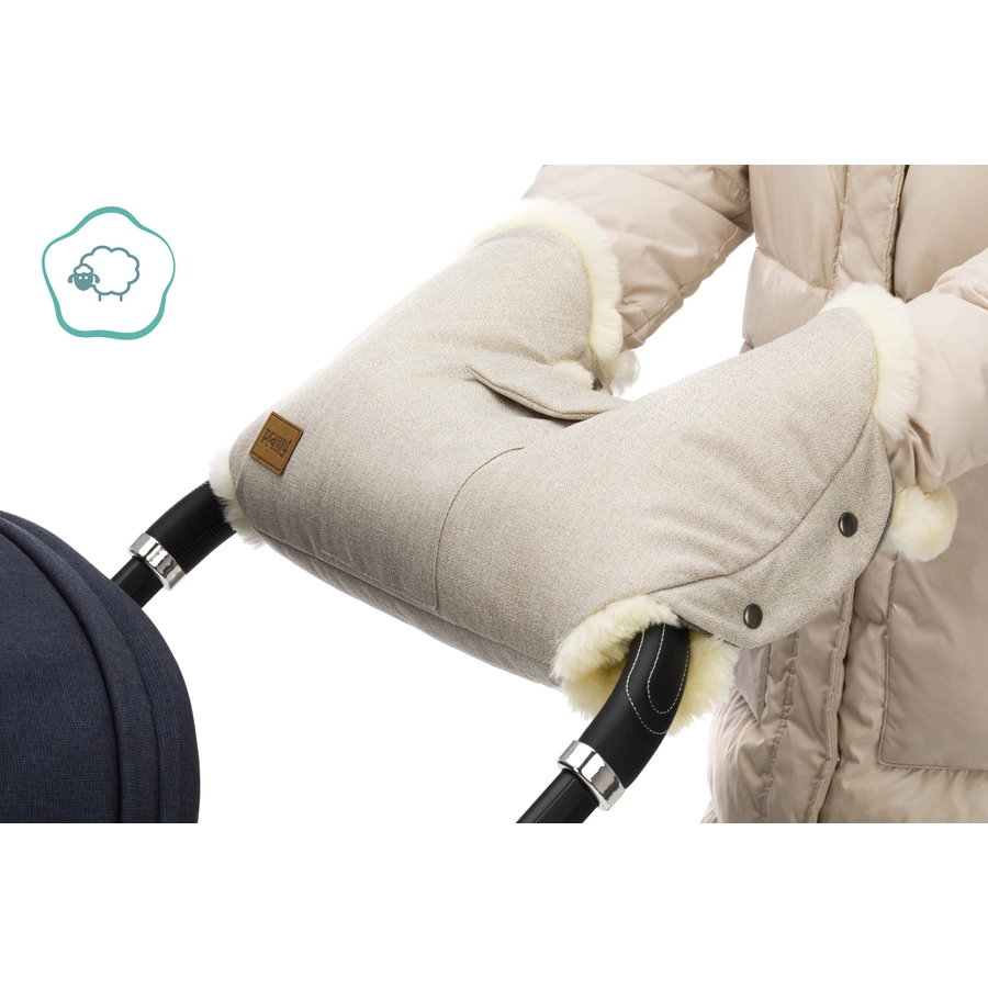 fillikid Handwärmer Nyby Lammfell Sand Melange
