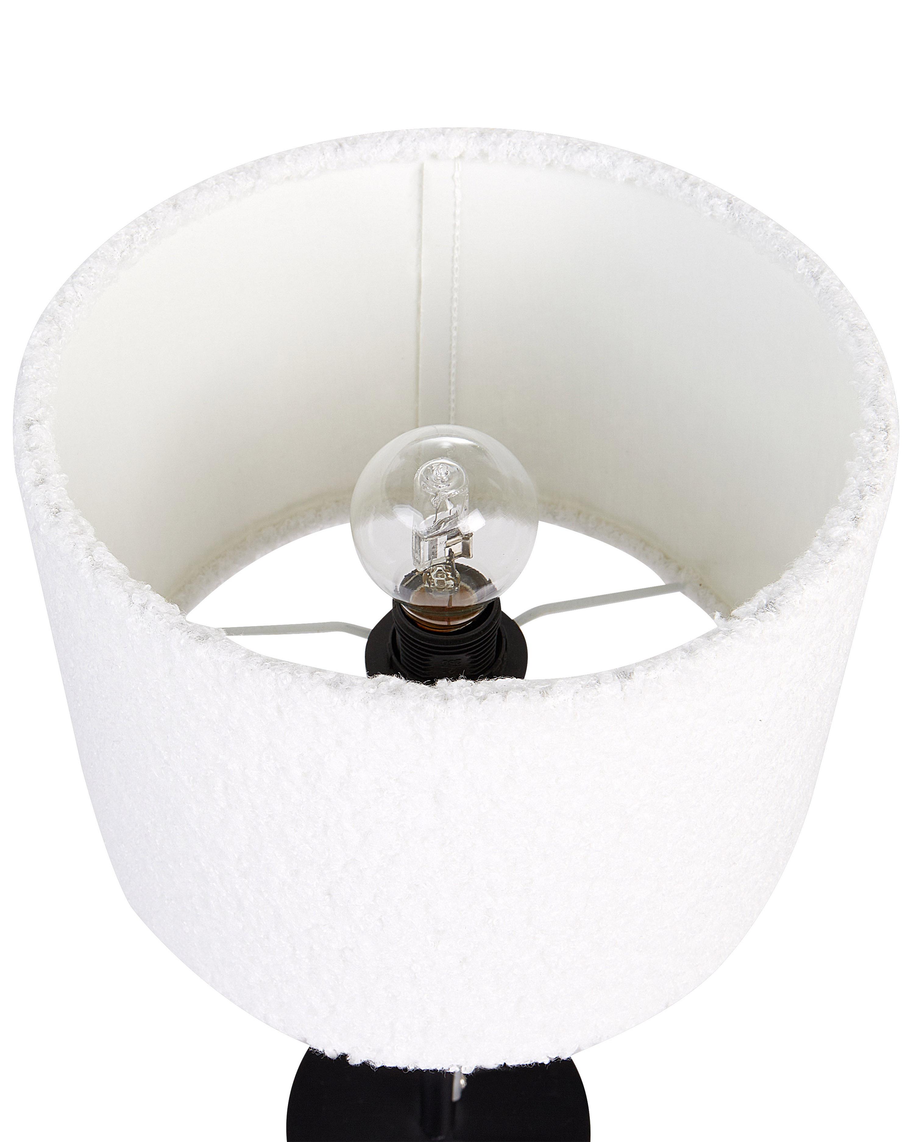 Tafellamp VINAZCO Bouclé Wit