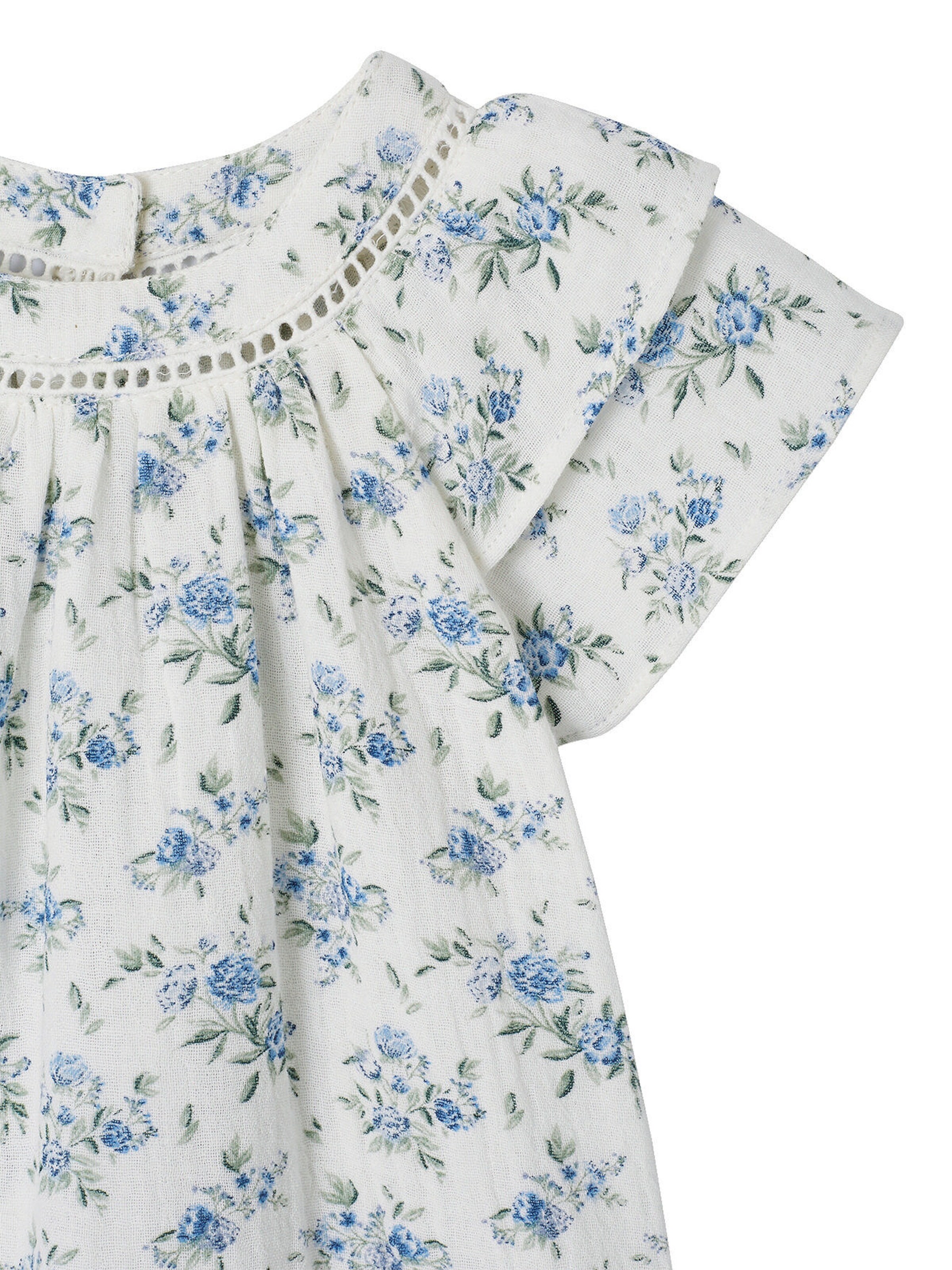 Vertbaudet Festliches Mädchen Baby Kleid wollweiß