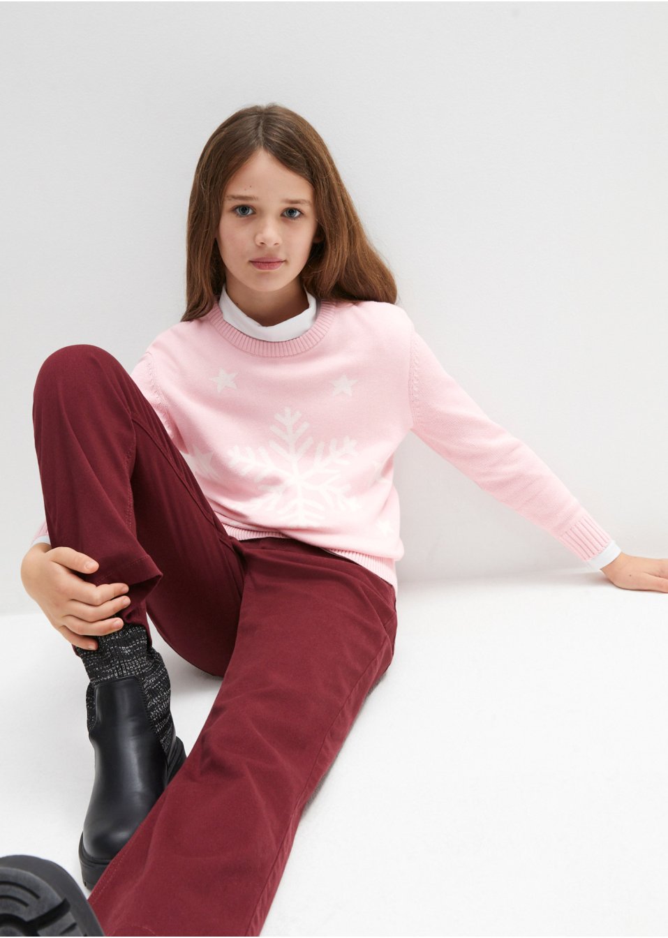 Pull en maille fille