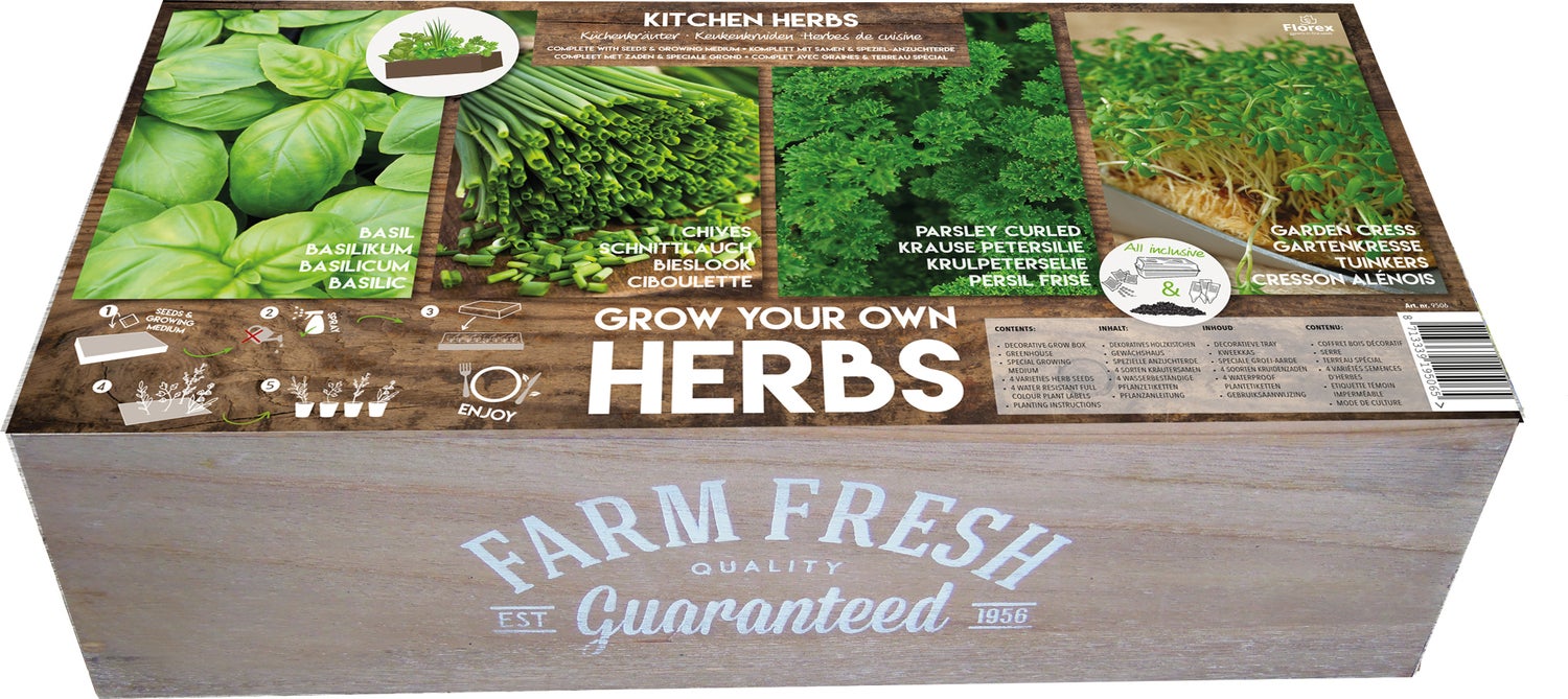 Florex kruidenzaden Farm Fresh kruidenbox