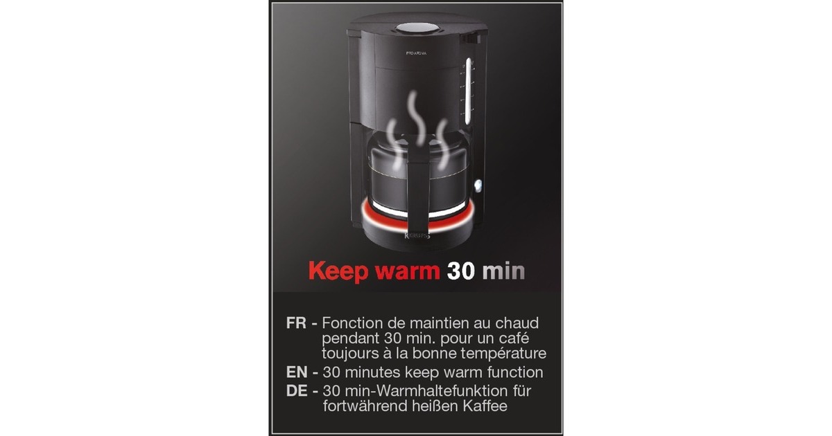 KrupsPROAROMA F30908 koffiefiltermachine  (Zwart)