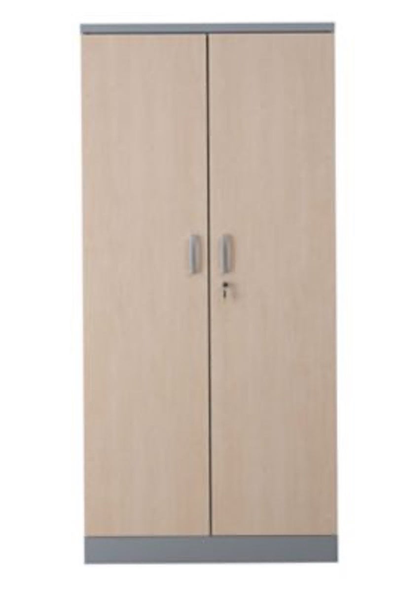 PROREGAL Beetle archiefkast met 4 legplanken, afmetingen (H x B x D): 195 x 92 x 42 cm, zilver & esdoorn