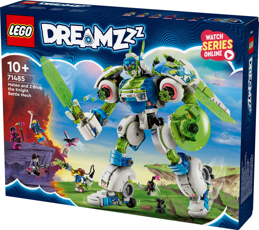 2-in-1 Mateo en Z-Blob de riddermecha Robot Speelgoed Bouwpakket voor Kinderen 71485 DREAMZzz