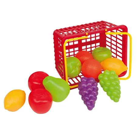 Happy People Einkaufskorb mit Inhalt, 15cm, 18 Teile, sortiert
