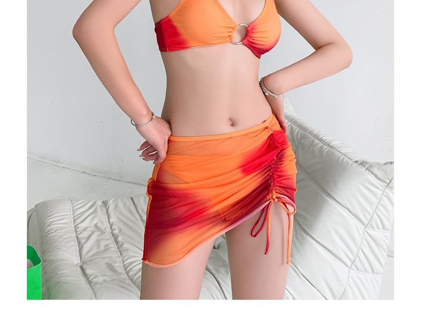 Salanghae - Set: Tie Dye Bikini Top + Broekje + Zwemrok