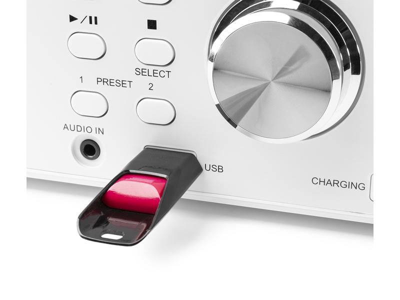 Audizio Radio/CD-Player Prato Weiss DAB  Radio mit CD-Player