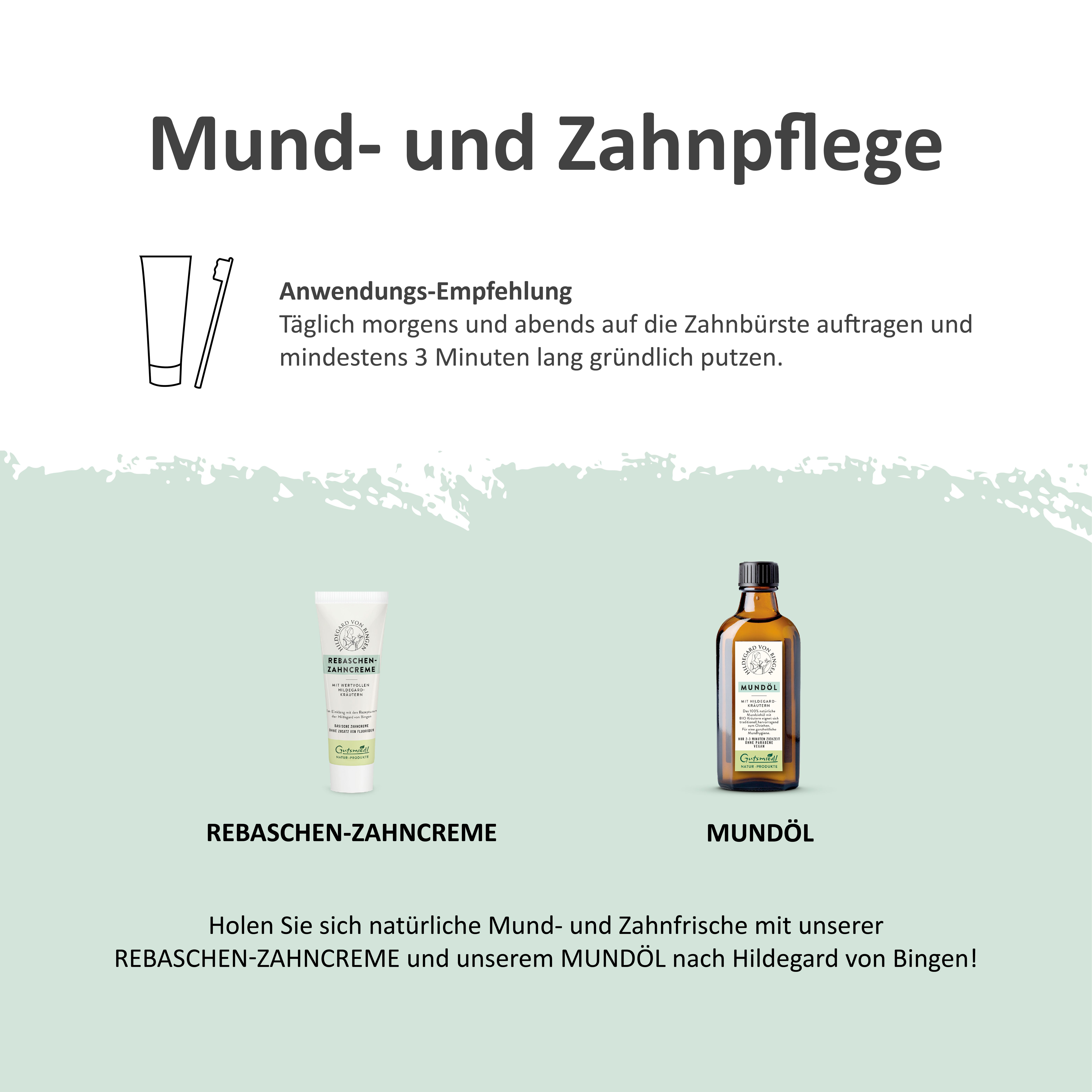 Rebaschen-Zahncreme mit Kräutern
