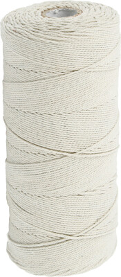 Knyttegarn - Tykkelse 1 MM - L 315 M - Tynd Kvalitet 12/12 - Lys Natur - 220 G