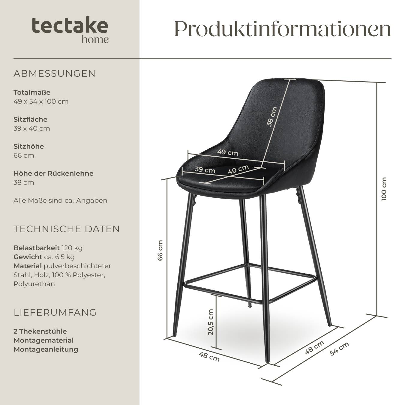 Thekenstuhl Siera