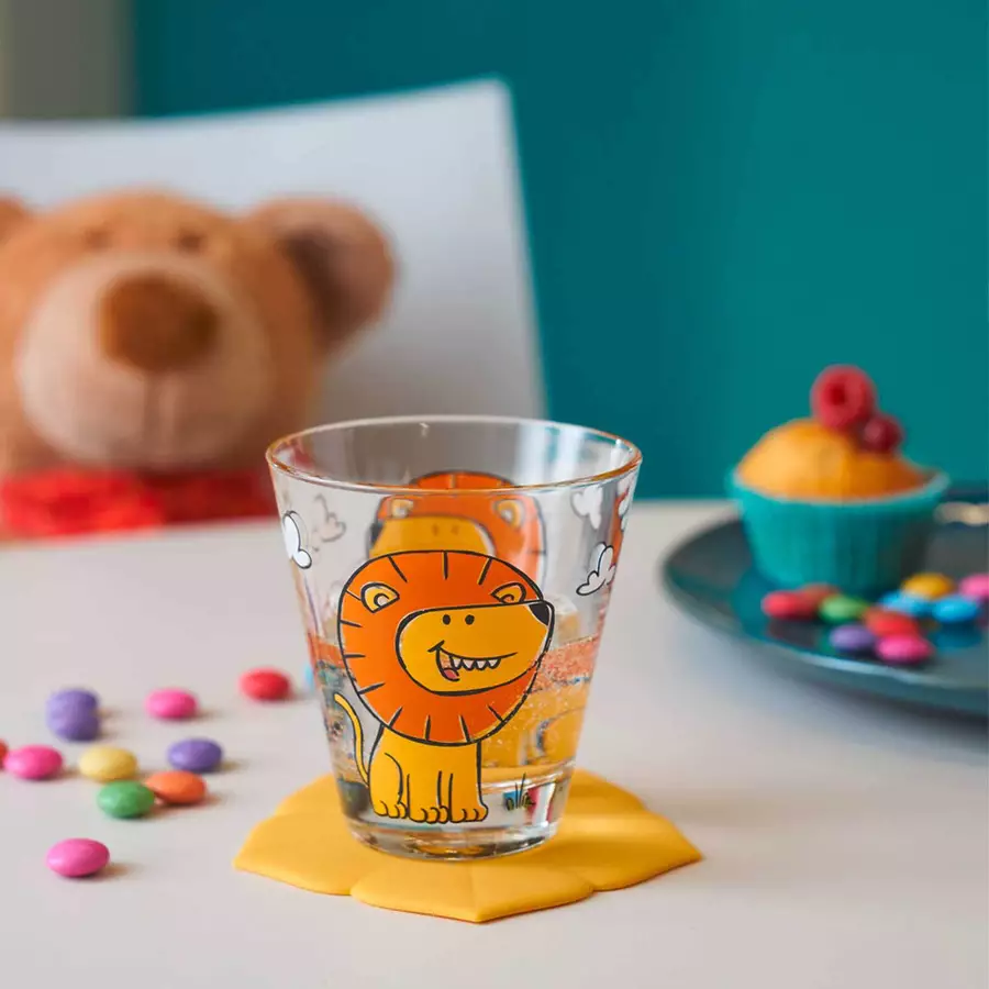 Leonardo Kindertasse und Trinkglas Bambini 2er Set gelb