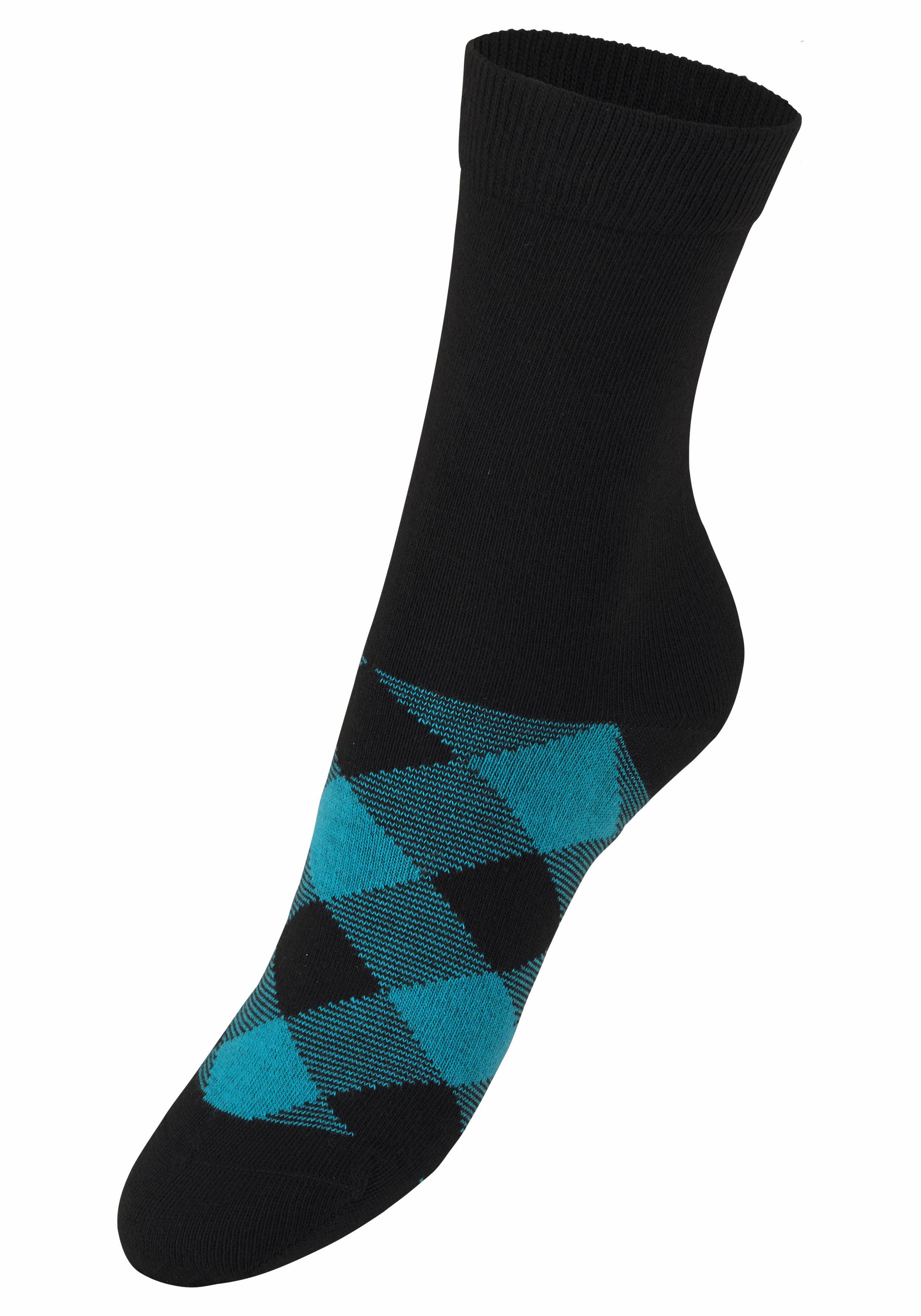 H.I.S Socken Packung, 7 Stk. tlg. in angesagtem Rhombenmuster