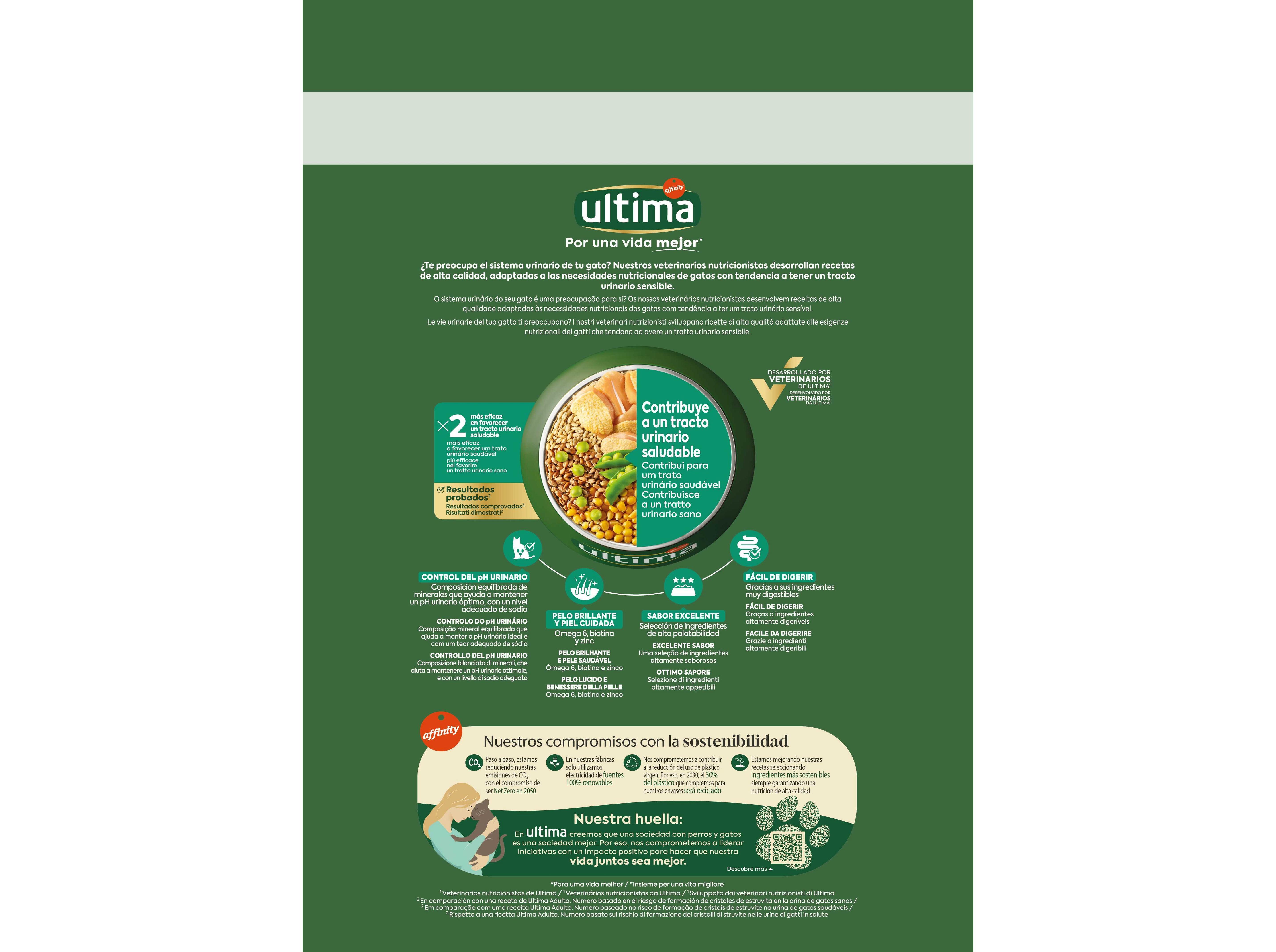 RAÇÃO PARA GATO ULTIMA TRATO URINÁRIO 2.5KG