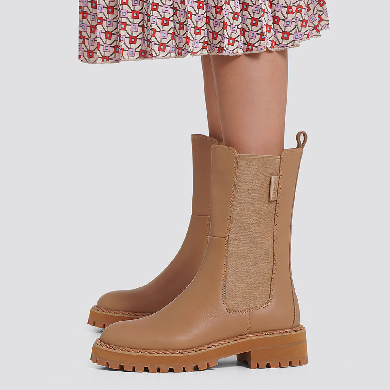 Liu-Jo Chelsea Boots en Cuir Onna beiges