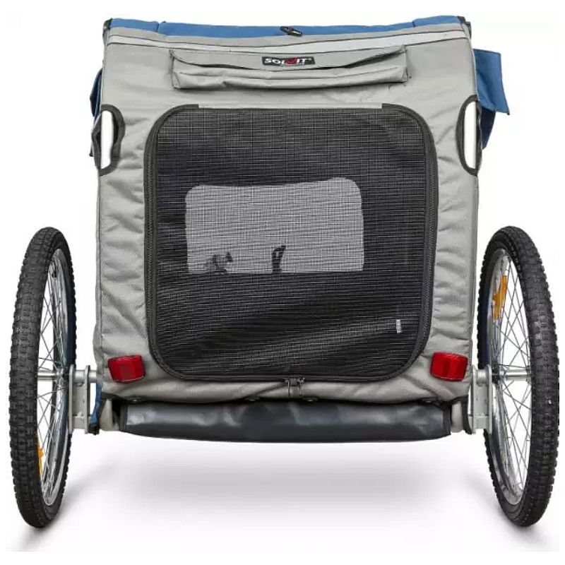 Happy Ride Aluminium Dog Bicycle Trailer Blauw | 11627.1