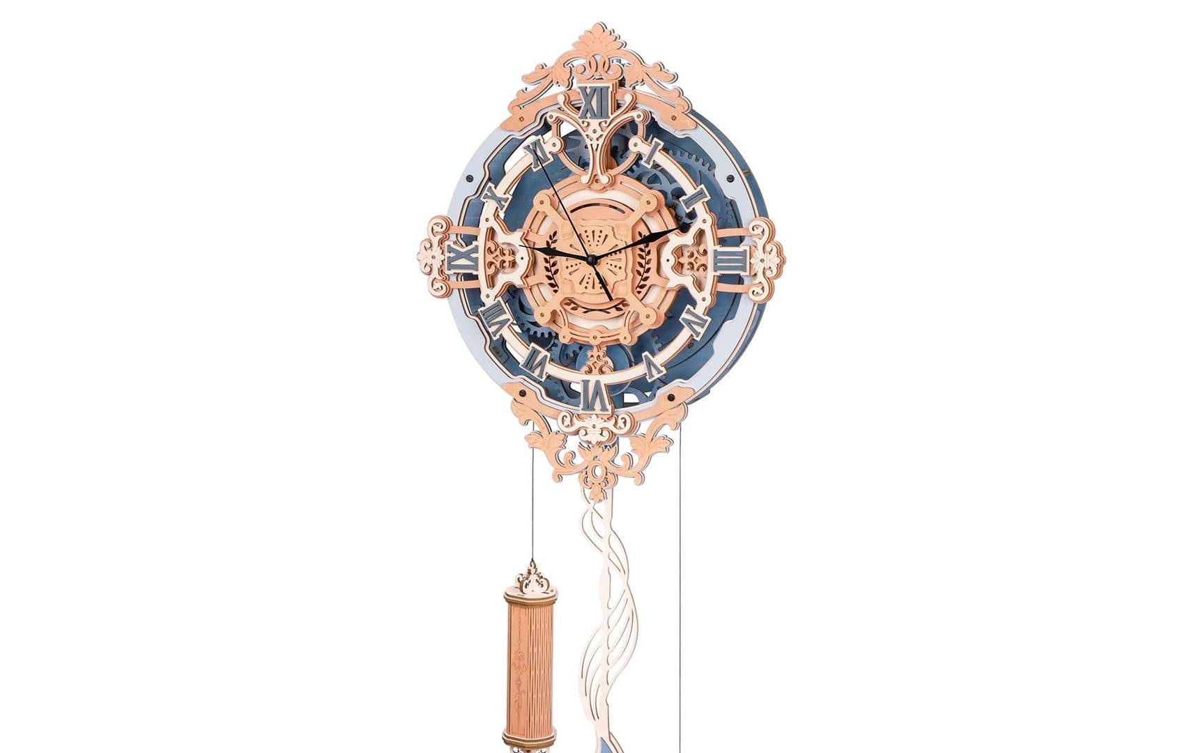 Bausatz Romantische WanduhrRomantische Wanduhr 3D Puzzle aus Holz
