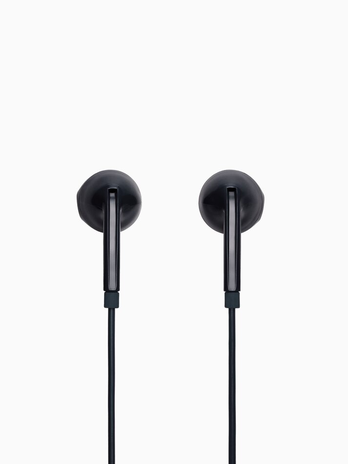 Fones de ouvido com microfone e controle de reprodução - Preto
