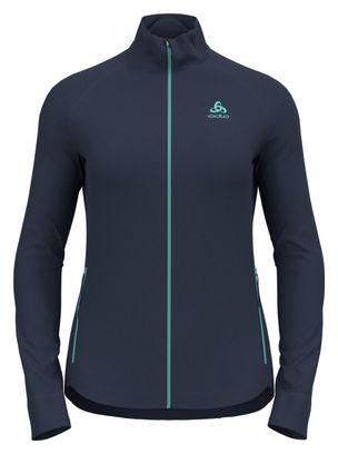 Polaire Thermique Zippé Odlo Berra Bleu Femme