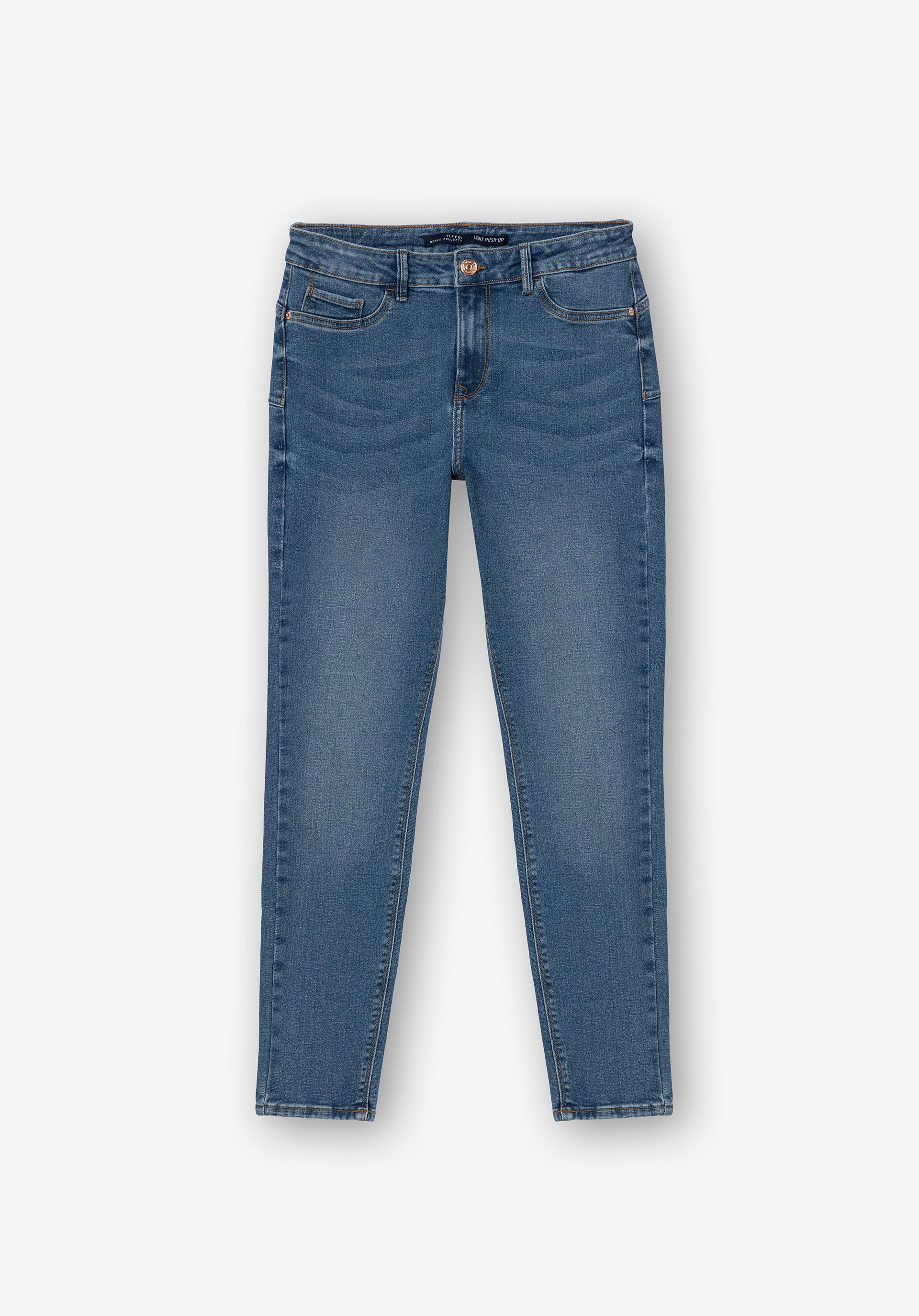 Jeans Light Push-up Skinny Cintura Média