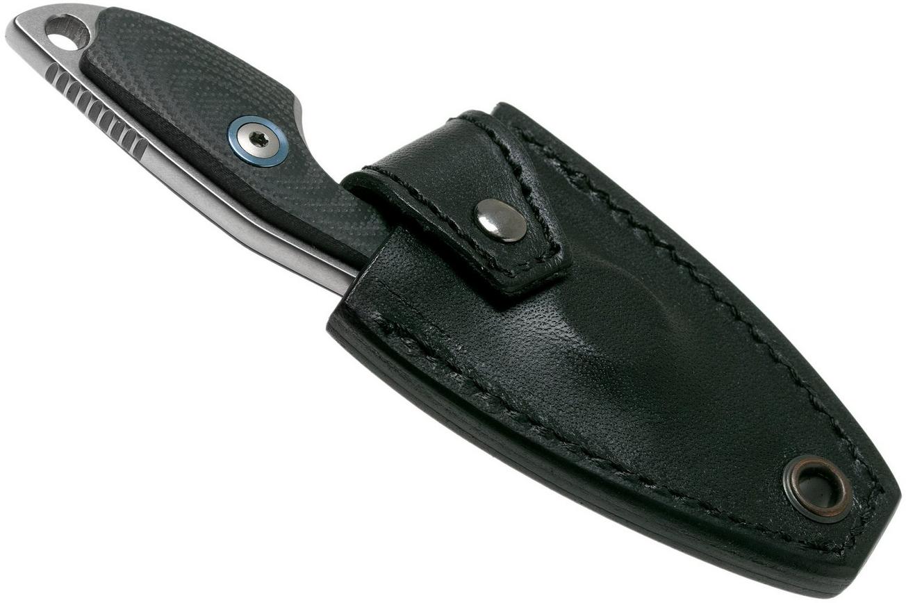 MKM Mikro 2 Wharncliffe, Stonewashed Black G10 nekmes, Jesper Voxnaes design